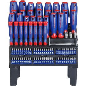 Workpro WP200507 100 Parça Duvar Askı Aparatlı Profesyonel CR-V Manyetik Tornavida ve Bits Uç Seti