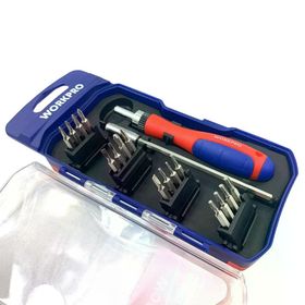 Workpro WP200516 18 Parça Profesyonel CR-V Cırcırlı Hassas Elektronikçi Bits Tornavida Seti