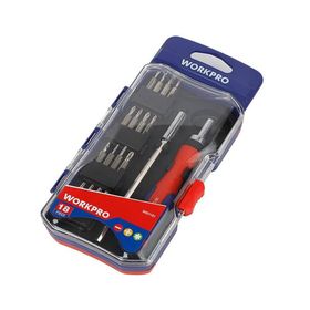 Workpro WP200516 18 Parça Profesyonel CR-V Cırcırlı Hassas Elektronikçi Bits Tornavida Seti
