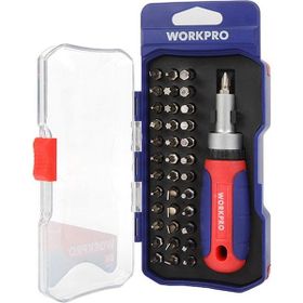 Workpro WP200517 38 Parça Profesyonel CR-V Cırcırlı Bits Tornavida Seti