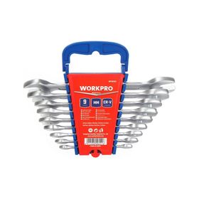 Workpro WP202505 6-23 mm 9 Parça CR-V Profesyonel Açık Ağız Anahtar Takımı