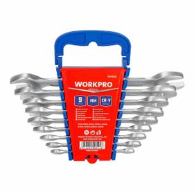 Workpro WP202505 6-23 mm 9 Parça CR-V Profesyonel Açık Ağız Anahtar Takımı
