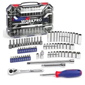 Workpro WP202522 1/4'’ Metrik/İnç 70 Parça Cr-V Lokma Takımı