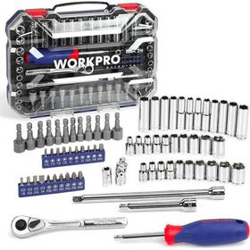 Workpro WP202522 1/4'’ Metrik/İnç 70 Parça Cr-V Lokma Takımı