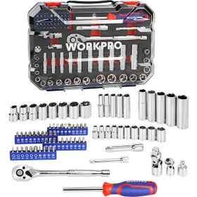 Workpro WP202524 1/4'’ 3/8’’ Metrik 75 Parça Lokma Takımı