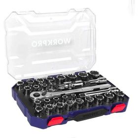 Workpro WP202525 30 Parça 1/2 inç CR-V Metrik inç Profesyonel Lokma Takımı