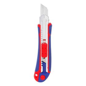 Workpro WP212011 18 mm Ağır Hizmet Paslanmaz Çelik Kasa Yedek Kartuşlu Maket Bıçağı ve 4 Adet Yedek Bıçak