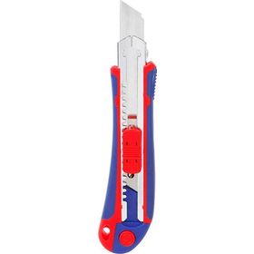 Workpro WP212011 18 mm Ağır Hizmet Paslanmaz Çelik Kasa Yedek Kartuşlu Maket Bıçağı ve 4 Adet Yedek Bıçak
