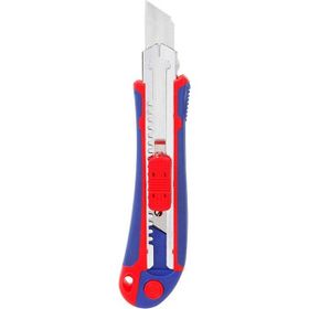 Workpro WP212011 18 mm Ağır Hizmet Paslanmaz Çelik Kasa Yedek Kartuşlu Maket Bıçağı ve 4 Adet Yedek Bıçak