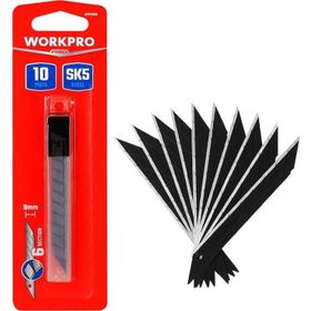 Workpro WP212018 9 mm 30 Derece Açılı 10'lu Maket Bıçağı Yedeği