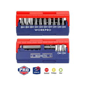 Workpro WP221062 13 Parça Manyetik CR-V Vidalama Bits Uç Seti