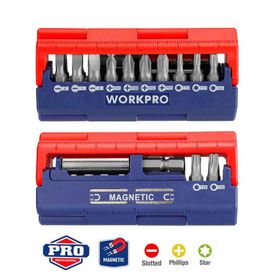 Workpro WP221062 13 Parça Manyetik CR-V Vidalama Bits Uç Seti