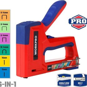 Workpro WP223002 6 in 1 Profesyonel 6-14 mm Mekanik Zımba ve 15 mm Çivi Tabancası
