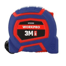 Workpro WP261008 3 m x 16 mm 10 ft Naylon Kaplama Sarı Çelik Şerit Metre