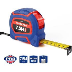 Workpro WP261010 7.5 m x 25 mm 25 ft Naylon Kaplama Sarı Çelik Şerit Metre