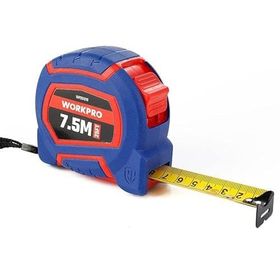 Workpro WP261010 7.5 m x 25 mm 25 ft Naylon Kaplama Sarı Çelik Şerit Metre