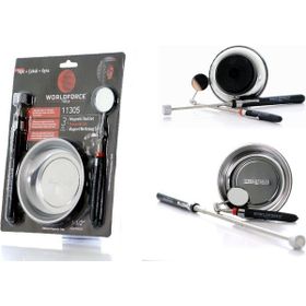 Worldforce 11305 3'lü Tepsi Çubuk Ayna Manyetik Set
