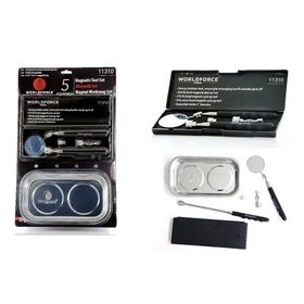 Worldforce 11310 Tepsi LED Çubuk Ayna 5'li Manyetik Set