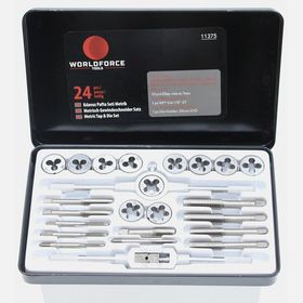 Worldforce 11375 Metrik 24 Parça Kılavuz Pafta Seti