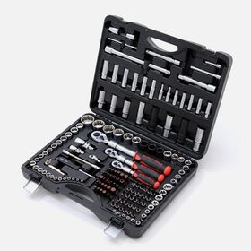 Worldforce 11505 S-Ultra 1/4-3/8-1/2 inç Uzatmalı Cırcır 156 Parça Lokma Takımı