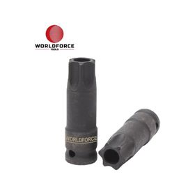 Worldforce T100 Darbeli 1-2 inç Delikli Torx Lokma