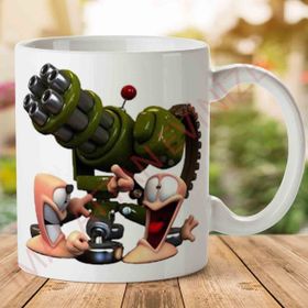 Worms Baskılı Kupa Bardak
