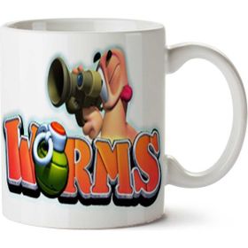 Worms Baskılı Kupa Bardak
