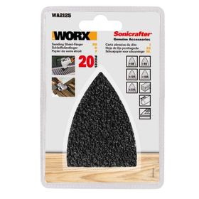 Worx WA2125 20 Parça Çok Amaçlı Zımpara Makinası Cırtlı Universal Yedek Zımpara Kâğıdı Seti