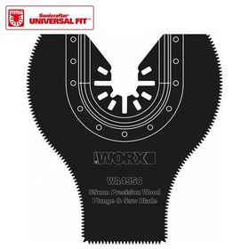 Worx WA4958 Çok Amaçlı Raspalama Makinası İçin 35x80 mm 180 Derece Ahşap Fiberglas PVC Universal Dalma Kesme Bıçağı