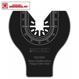 Worx WA4958 Çok Amaçlı Raspalama Makinası İçin 35x80 mm 180 Derece Ahşap Fiberglas PVC Universal Dalma Kesme Bıçağı