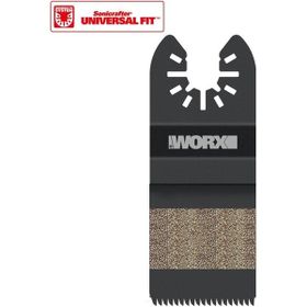 Worx WA4960 Çok Amaçlı Raspalama Makinası İçin 35x40 mm Ahşap PVC Universal Kesme ve Zımparalama Bıçağı