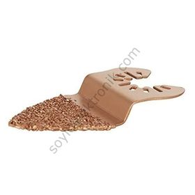 Worx WA4967 Çok Amaçlı Raspalama Makinası İçin 33x33 mm Karbür Kaplama Harç Boya Yapıştırıcı Universal Parmak Zımpara Başlığı