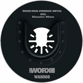Worx WA5008 Çok Amaçlı Raspalama Makinası İçin 80 mm 360 Derece Metal Ahşap Fiberglas PVC Universal Kesme Bıçağı