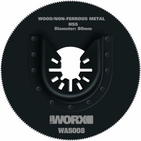 Worx WA5008 Çok Amaçlı Raspalama Makinası İçin 80 mm 360 Derece Metal Ahşap Fiberglas PVC Universal Kesme Bıçağı