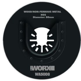 Worx WA5008 Çok Amaçlı Raspalama Makinası İçin 80 mm 360 Derece Metal Ahşap Fiberglas PVC Universal Kesme Bıçağı
