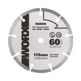 Worx WA5048 115x9.5 mm Fayans, Seramik, Mermer Kesme Soketli Elmas Daire Testere Bıçağı