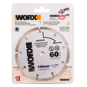 Worx WA5048 115x9.5 mm Fayans, Seramik, Mermer Kesme Soketli Elmas Daire Testere Bıçağı