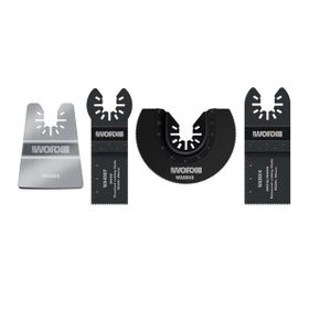 Worx WA5092 4 Parça Universal Metal, Ahşap Kesme Ve Raspalama Aksesuar Seti