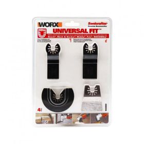 Worx WA5092 4 Parça Universal Metal, Ahşap Kesme Ve Raspalama Aksesuar Seti