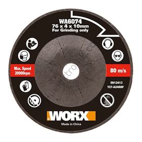 Worx WA6074 WX801 İçin 76x10 mm Metal Taşlama Taşı