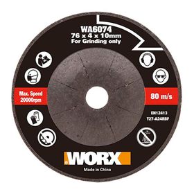 Worx WA6074 WX801 İçin 76x10 mm Metal Taşlama Taşı