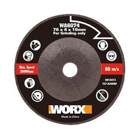 Worx WA6074 WX801 İçin 76x10 mm Metal Taşlama Taşı