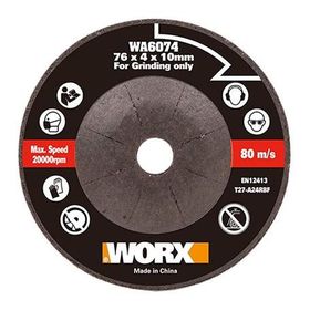 Worx WA6074 WX801 İçin 76x10 mm Metal Taşlama Taşı