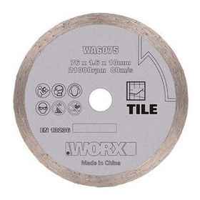 Worx WA6075 WX801 İçin 76x10 mm Fayans Seramik Mermer Elmas Kesme Diski