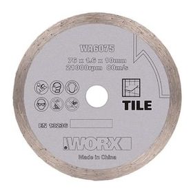 Worx WA6075 WX801 İçin 76x10 mm Fayans Seramik Mermer Elmas Kesme Diski