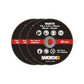 Worx WA6076.3 WX801 İçin 76x10 mm 3 Adet Metal ve PVC Kesme Taşı
