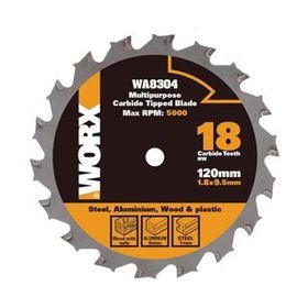 Worx WA8304 120x9,5 mm Metal, Ahşap, Pvc, Alüminyum Kesme, Elmas Daire Testere Bıçağı