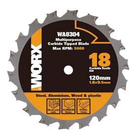 Worx WA8304 120x9,5 mm Metal, Ahşap, Pvc, Alüminyum Kesme, Elmas Daire Testere Bıçağı