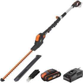 Worx WG252E Li-ion Tek Akülü 45 cm Profesyonel Teleskobik Saplı 20 Volt 2.0 Ah Açı Ayarlı Çit Budama Makinesi