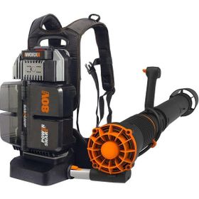 Worx WG572E.0 Li-ion Profesyonel Devir Ayarlı Sırt Tipi 80 Volt 4.0 Ah Kömürsüz Yaprak Üfleme Makinesi